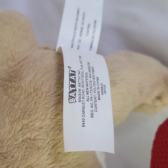 Shar Pei Dog Our Generation Plush Like New Plaid Collar Red Leash - Picture 6 of 13